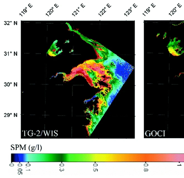 Cross-Comparison of Ocean Color Products Derived from Tiangong-2/WIS and GOCI in the Yangtze Estuary, China